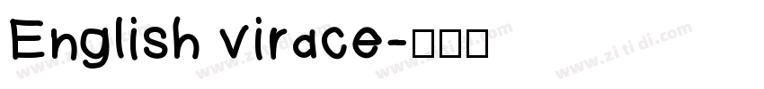 English virace字体转换
